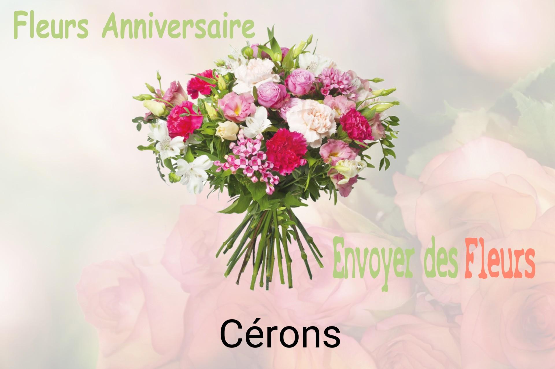 Bouquet de fleurs d’anniversaire livré à Cérons
